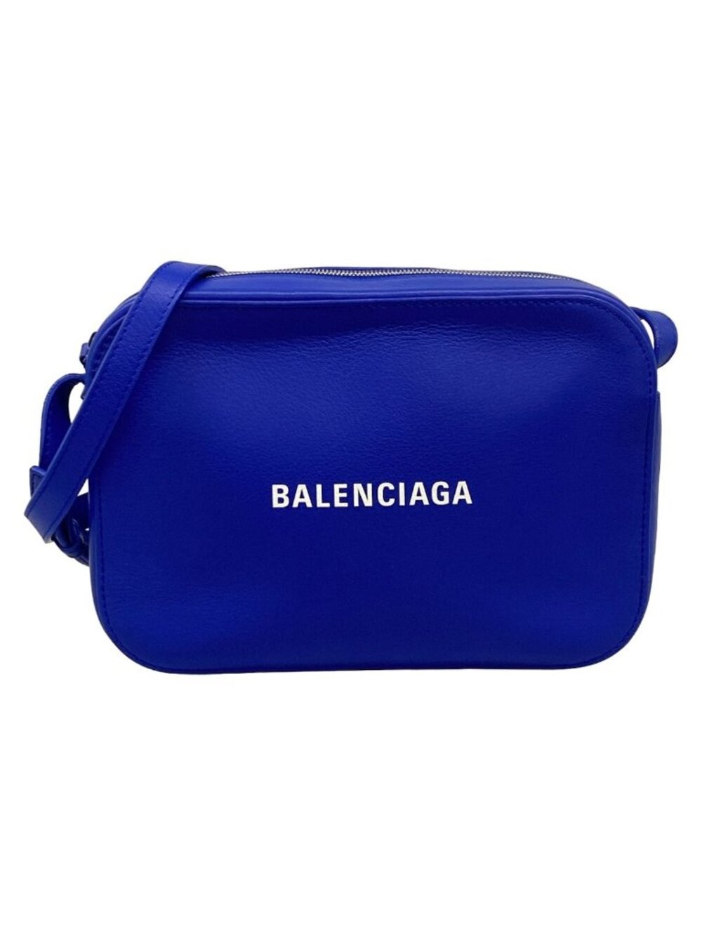 Balenciaga Shoulder Bag Everyday Blue Leather